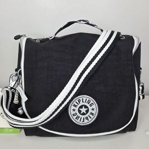Kipling Kichirou Insulated Lunch Bag Polyamide EVA KI2163 Stars Pop Black NWT